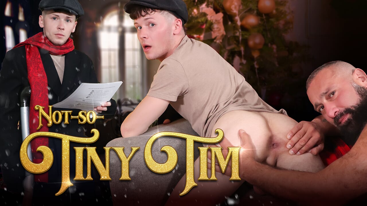 step father gets seduced by his stepson while he is in his tiny tim costume - hot christmas poster