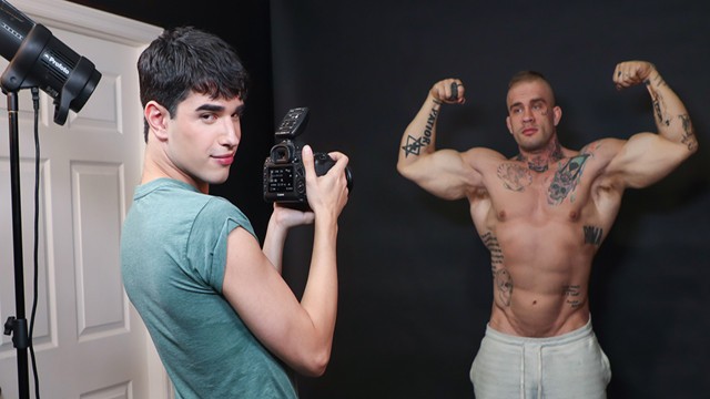 cute boy tempt muscly guy with hefty muscles total video rob quin, davin heavy - sayuncle poster