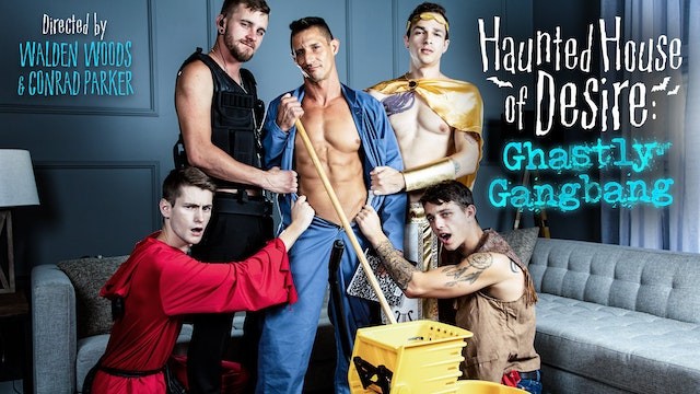 hot - over the top muscle hunk ghastly gangbang poster