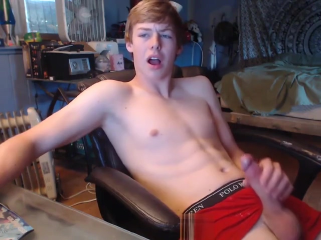 twink watches porn and poster