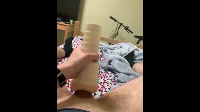 soldier pulverizes fleshlight instead of working out in the morning poster