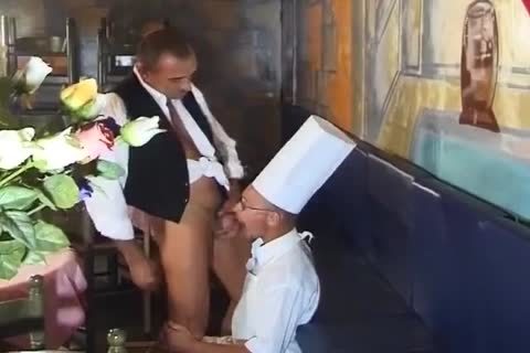 chef pulverizes dad waiter unprotected poster