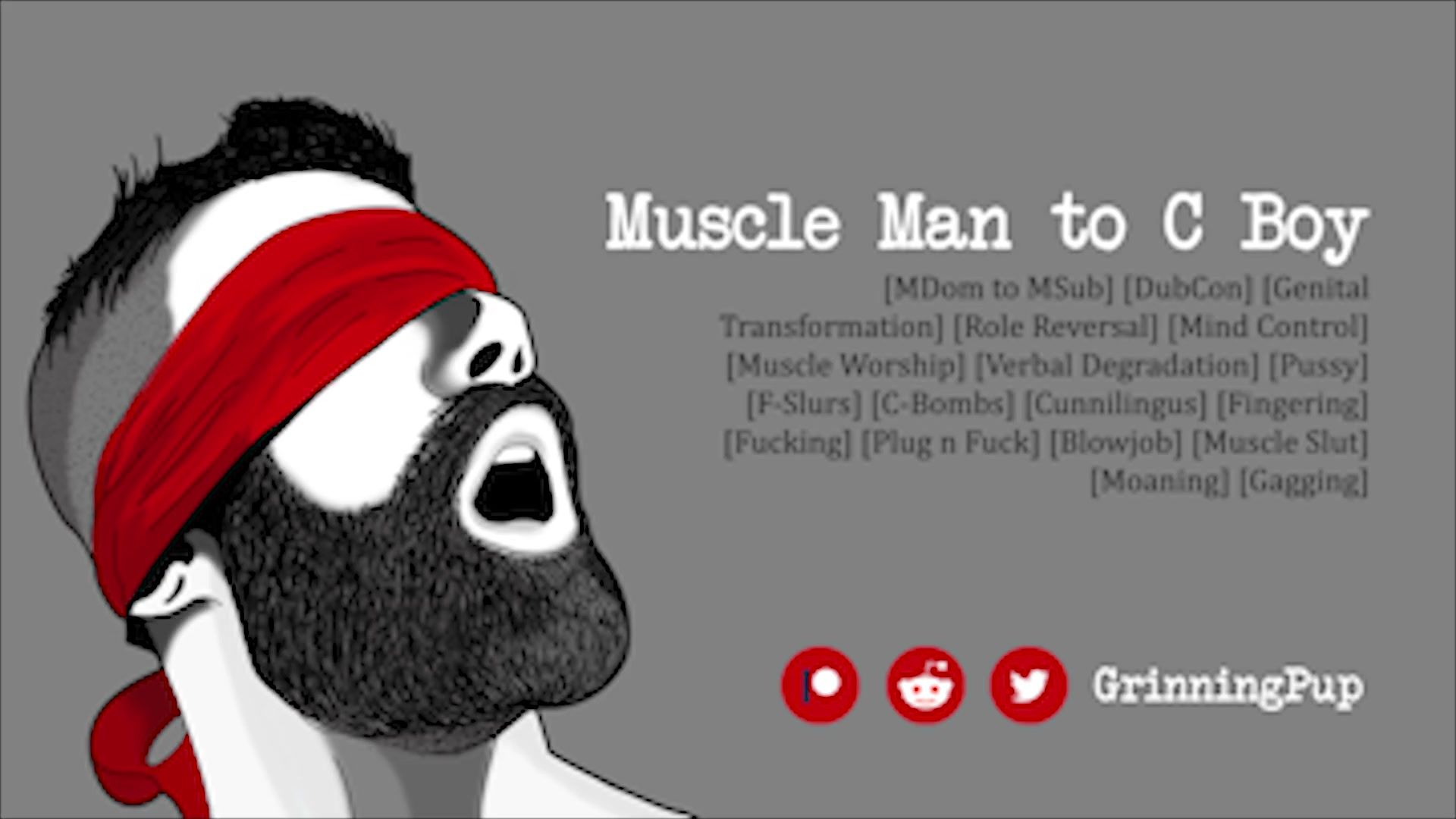 [audio] muscle guy gets revved into a poon-stud poster