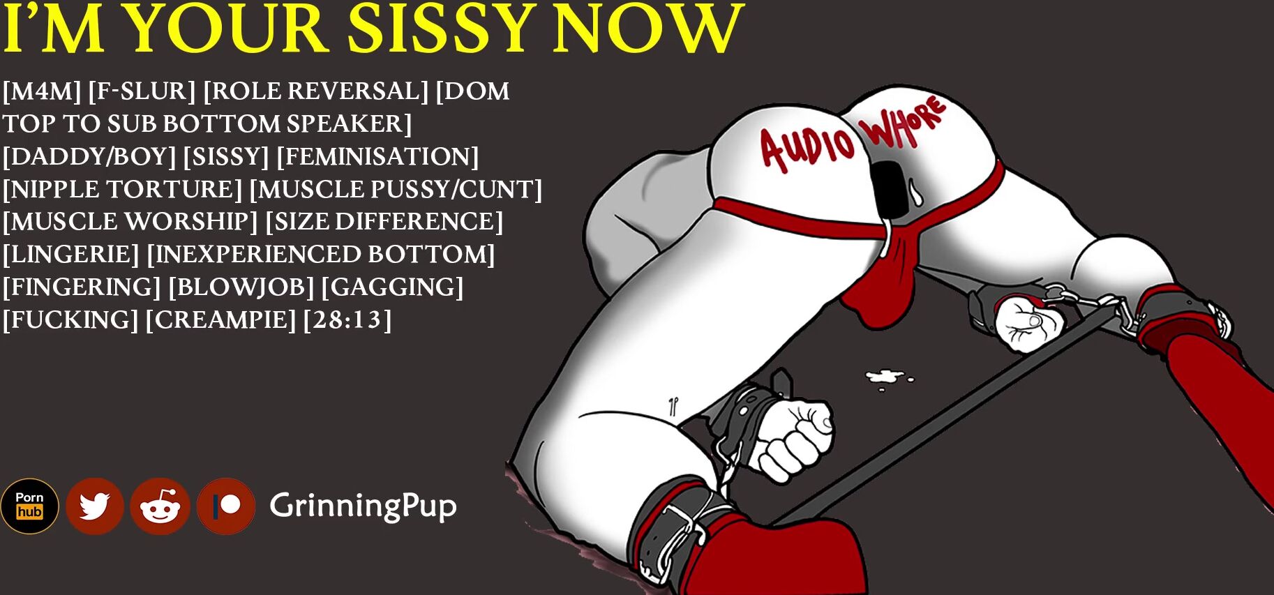 [audio] turning your prior alpha into a subordinated sissy tramp poster