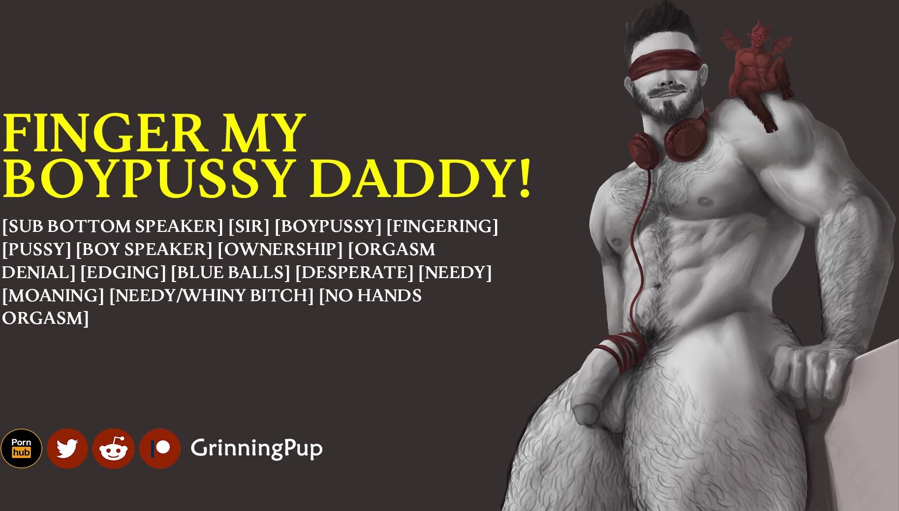 [audio] satisfy finger my boypussy, parent! poster