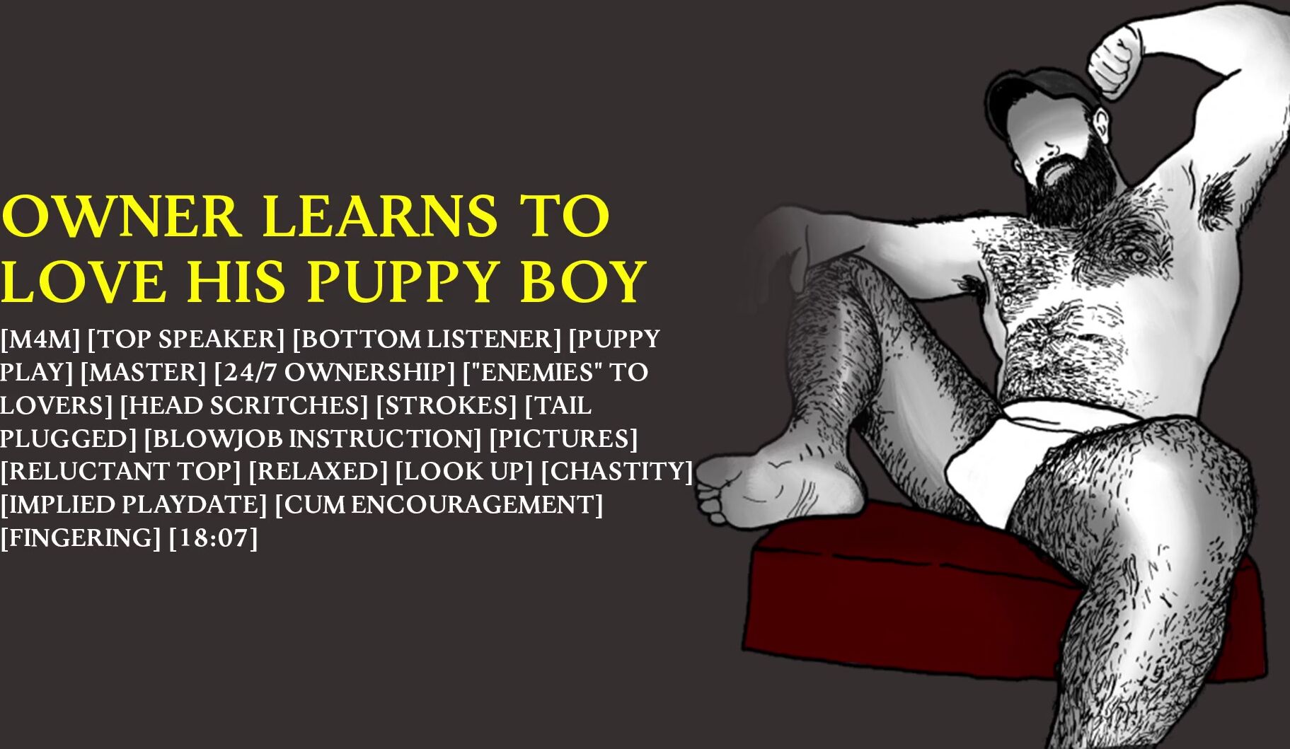 [audio] holder learns to love his puppy man poster