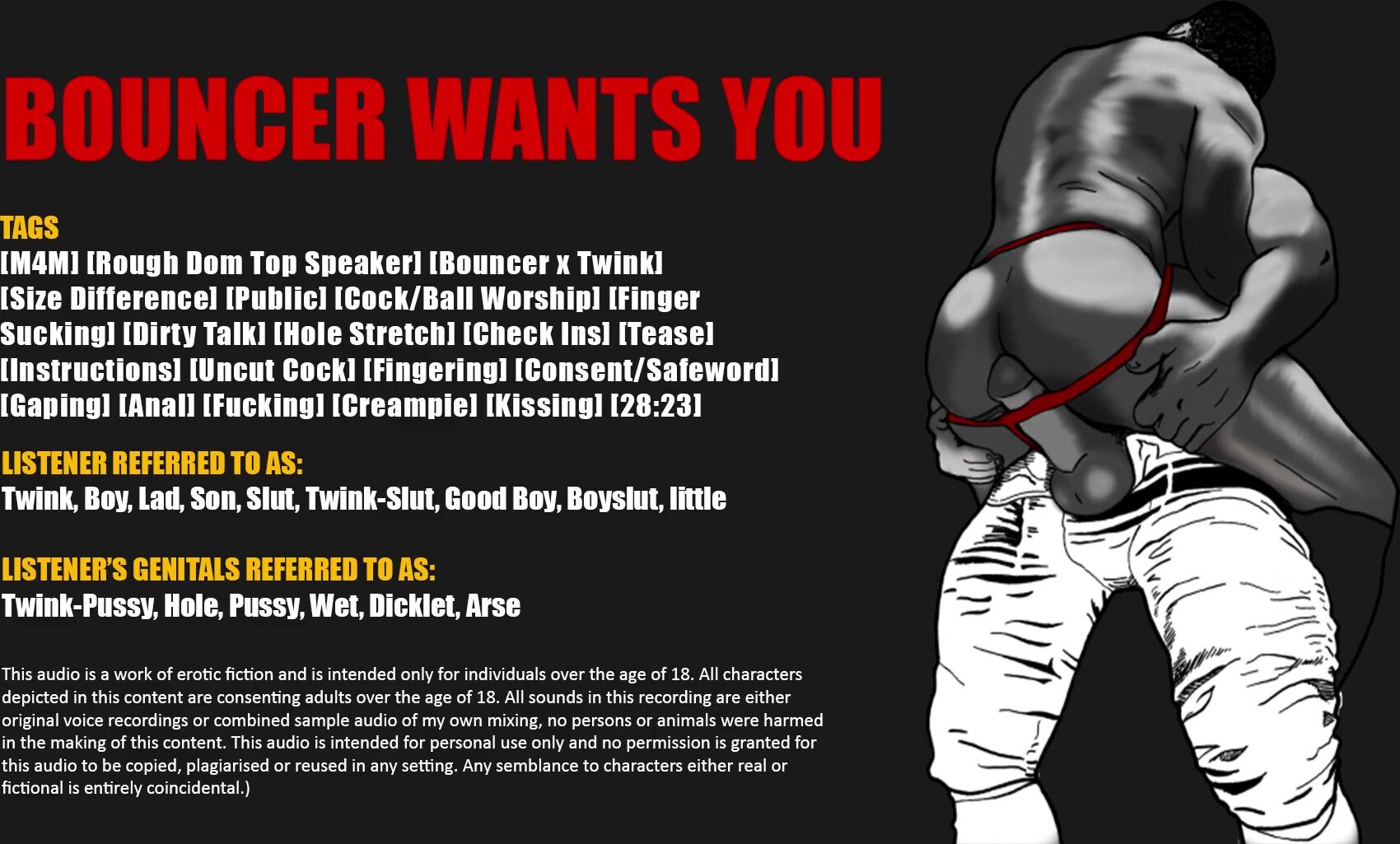 [audio] bouncer wants your twunk crevice poster