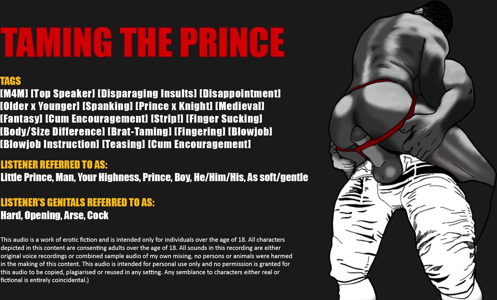 [audio] taming the promiscuous prince poster